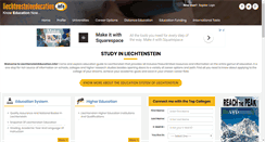 Desktop Screenshot of liechtensteineducation.info