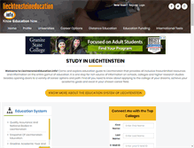 Tablet Screenshot of liechtensteineducation.info